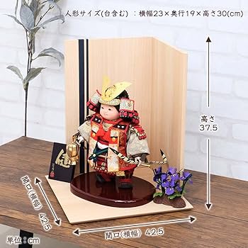 Amazon.co.jp: 五月人形 コンパクト 工房天祥 健オリジナル 武者